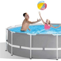 Piscine hors sol ronde en acier INTEX 26716 Prism Frame Premium, 12 pieds x 39 pouces
