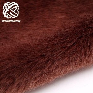 香农面料逼真貂皮仿超柔软奶油仿皮草面料院子里的外套/鞋子 - Product Image 5