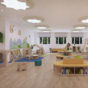 Mueble Organizador de Juguetes Montessori para Preescolar, Armario Combinado, Zona de Arte para Jardín de Infancia, Conjunto de Muebles Infantiles - Product Image 2