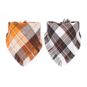 कस्टम लोगो वैयक्तिकृत प्लेड कुत्ते गोडास पालतू पशु कॉलर क्रिसमस कुत्ते की पोशाक के लिए एडजस्टेबल धोने योग्य कपड़े - Product Image 3