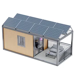 Customized Style Easy Installation Expandable Container House With Solar