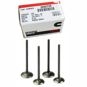 EXCAVATRICE DE HAUTE QUALITÉ 166774 3275355 VALVE-INLET and VALVE-EXHAUST pour CUMMINS ENGINE N O.V 352, V6 - 140 V <span class=keywords><strong>378</strong></span>, V6 - 155 - Product Image 1