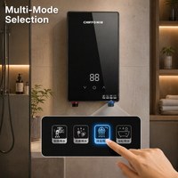 7-10KW Intelligenter Energiesparender Elektrischer Durchlauferhitzer Tanklos für Familie Haus Outdoor Garage Dusche Badezimmer Hochleistung