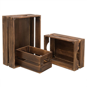 Caja de almacenamiento de madera rectangular hueca para cocina, dormitorio, contenedores decorativos de almacenamiento - Product Image 2