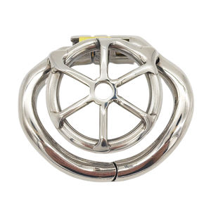 Kunci <span class=keywords><strong>Penis</strong></span> baja tahan karat berongga Pria perangkat kesucian kandang ayam nafsu kontrol alat mainan seks untuk pria - Product Image 2