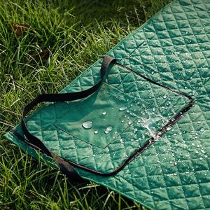 2-In-1 Waterproof Foldable Tote Mat Sand Free Large <b>Picnic</b> <b>Blanket</b> Compact Travel Beach Gear With Carry Handle - Product Image 3