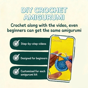 Kit de Ganchillo 4 en 1 para Hacer un Búho, Juguete <span class=keywords><strong>Amigurumi</strong></span> Tejido <span class=keywords><strong>a</strong></span> Mano, con Video Tutorial en HD para <span class=keywords><strong>Principiantes</strong></span> - Product Image 6