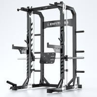 Banc de musculation professionnel multifonctionnel en acier pliable avec barre de traction indépendante pour squats et tractions