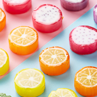 Multi-Flavor Sugar Coated Hard Candy Drop Resealable Custom Label Bulk 100g Wholesale Assorted Fruit Flavor
