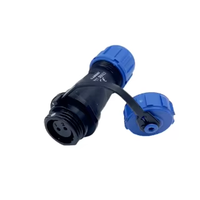Connecteurs circulaires industriels étanches Weipu SP11/SP13/SP17/SP21/SP29 IP68 en plastique, 2 à 7 broches, 26 D/C