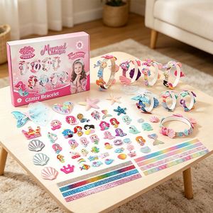 Personalized Headband Making Kit Girls Hair <b>Clips</b> <b>Bows</b> Butterflies Gems Glue Dots Creative Craft Toy Present Set - Product Image 6