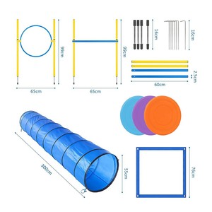 Tunnel d'agilité pour chien, équipement d'entraînement, jouet interactif pour cour extérieure, jeu d'obstacles, anneau de saut, imperméable - Product Image 4