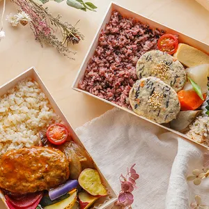 생분해 성 일회용 나무 점심 도시락 베이커리 초밥 과일 케이터링 식사 준비 식품 용기 테이크 아웃 포장 상자