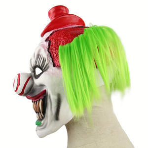 Mascarilla <span class=keywords><strong>de</strong></span> silicona realista para Cosplay, máscara <span class=keywords><strong>de</strong></span> fiesta <span class=keywords><strong>de</strong></span> terror, <span class=keywords><strong>payaso</strong></span> <span class=keywords><strong>asesino</strong></span> - Product Image 4
