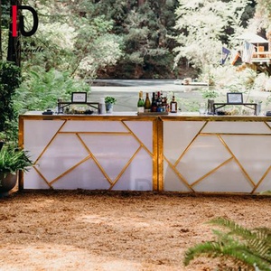 <span class=keywords><strong>2023</strong></span> fiesta nuevo diseño bar MUEBLES ACERO INOXIDABLE boda alambre mesa de cóctel boda decoración vino gabinete - Product Image 2