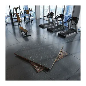 Non Toxic Composite with Epdm Spots Rubber Floor Matting For Gym