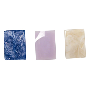 Fichas de Mahjong Azules y Rosas con Brillo, Efecto Marmoleado de Lujo, Fichas de Mahjong Acrílicas con Remolinos Finos y Acabado Brillante - Product Image 2