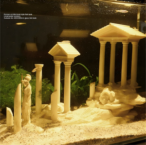 Estátua Arquitetônica Romana Antiga 280mm Acessórios Aquários <span class=keywords><strong>Fish</strong></span> Tank Aquarium Decor Scenic Display para Aquários - Product Image 4