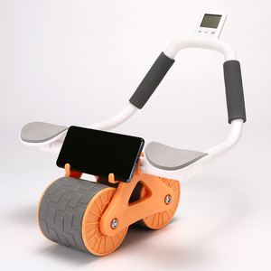 Bunnyhi jfl003 tập thể dục ABS bánh xe Workout huấn luyện viên AB tập thể dục thiết bị thể dục di động tự động phục hồi ABS con lăn bánh xe - Product Image 1