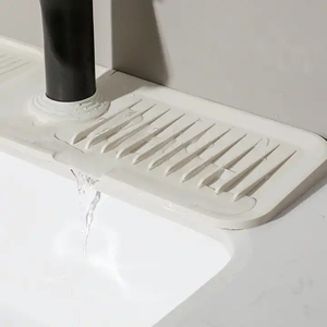 Nuevo protector antisalpicaduras de silicona para grifo de color liso, alfombrilla de drenaje para baño, tapete de secado de platos, alfombrilla para grifo de fregadero - Product Image 6