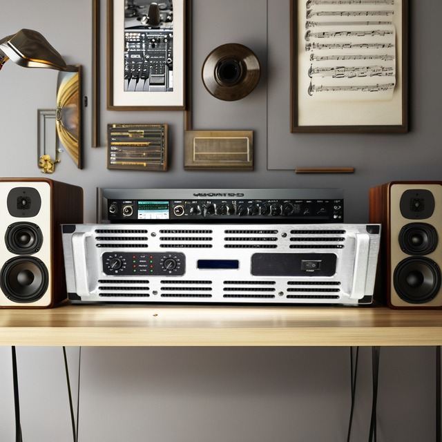 Professional Amplifier, High-power Dual Channel Stage, bar Performance, Wedding Amplifier