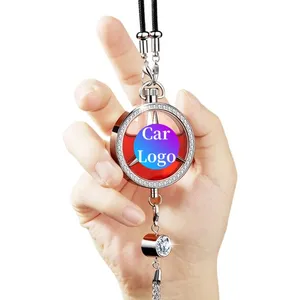 Nieuwe Auto 'S Luxe Bling Bling Crystal Decor Interieuraccessoires Opknoping Auto Logo Parfum Hanger Auto Luchtverfrisser Voor Meisjes