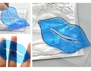 Vente en gros de masques à lèvres en cristal, patchs en gel, coussinets de bouche en hydrogel, soin lisse et hydratant, or frais, <span class=keywords><strong>film</strong></span> pour les lèvres endormies - Product Image 5