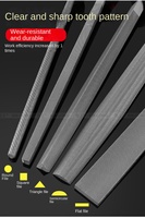 Dent grossière bricolage oxyde d'aluminium de qualité industrielle lime à main extrémité conique Durable travailleur professionnel poignée fichier plat outil de montage