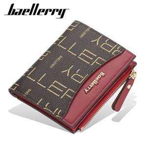 กระเป๋าสตางค์สั้นผู้หญิง Baellerry หนัง PU พิมพ์ลายตัวอักษร กระเป๋าใส่เหรียญอเนกประสงค์พร้อมซิป ใช้ได้ทุกวัน - Product Image 5