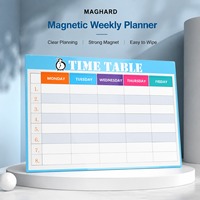 Tableau de planification coloré pour les jours de la semaine, idéal pour les enseignants, les étudiants, la maison, le bureau, la gestion des routines et l'organisation des tâches quotidiennes pour le commerce de détail