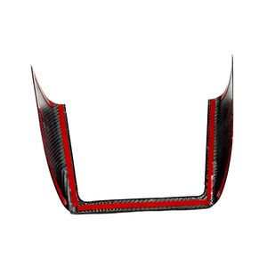 Accessori <span class=keywords><strong>interni</strong></span> <span class=keywords><strong>auto</strong></span> per Tesla modello S 2023 in vera fibra di carbonio pannello di ricarica schermo centrale pannello decorativo telaio - Product Image 5