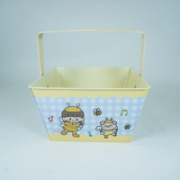 Boîte en métal de qualité alimentaire pour biscuits, bonbons, chocolat – Panier de rangement portable et mignon pour boulangerie