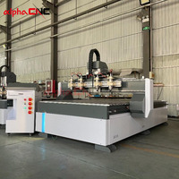 Routeur CNC multi-broches haute précision 4, 6, 8 axes 1325 pour la production de meubles en bois
