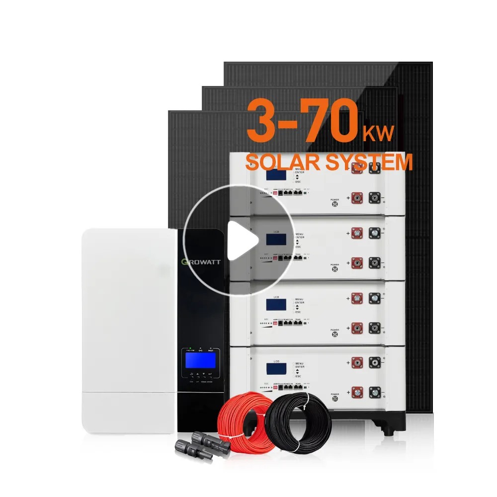 Power Dream 2.5kw Zonne-Energiecentrale Zonne-Energiesysteem Thuis Zonnestelsel Op Net Zonnestelsel