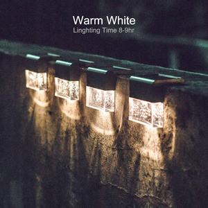 Lampe solaire à LED Capteur crépusculaire pour l'extérieur Clôture ABS pour le jardin Rue Escalier-RGB IP55 Étanche Ra80 Angle de faisceau 180 ° 2 ans - Product Image 3