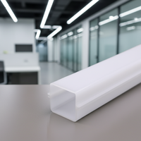Abat-jour en plastique PC blanc de qualité supérieure, moderne, écologique et léger pour l'éclairage intégré et la décoration