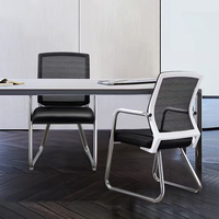 Chaises de bureau ergonomiques en tissu maillé de qualité supérieure pour cadres, avec pieds fixes, vente en gros