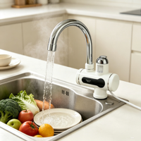 Robinet chauffe-eau électrique sans réservoir à alimentation par le bas, eau chaude rapide, pour cuisine domestique – Meilleure vente