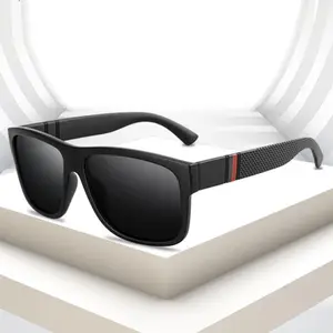 Óculos de sol unissex polarizado, óculos de sol clássico masculino, retrô, com lentes polarizadas pretas 2022