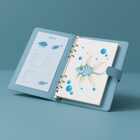 A5 A6 PU hojas sueltas cuaderno planificador carpeta Macaron planificador Manual Ledger Lychee patrón 6 anillos regalos para niños