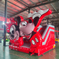 Château gonflable le plus vendu du fabricant de combinaison de toboggan de trampoline de saut gonflable de dessin animé de Mickey Mouse