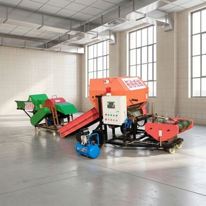 Machine d'emballage automatique de balles rondes pour film étirable de qualité alimentaire pour ensilage de fourrage, facile à utiliser et économe en énergie - Product Image 1