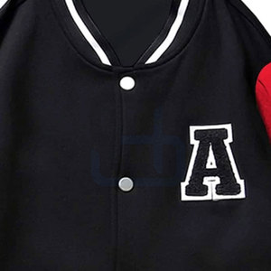 Fashionable High Quality <b>Men's</b> Outdoor Warm Winter <b>Canvas</b> Varsity <b>Jacket</b> Windproof Casual Letterman Design Stand Collar - Product Image 5