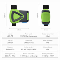 Temporizador de Riego Inteligente WiFi Tuya, IP65 Impermeable, 3/4 Pulgadas, Interruptor de Temporizador de Aspersores Inteligente, Válvula de Riego por Goteo para Jardín y Césped, Control por Aplicación