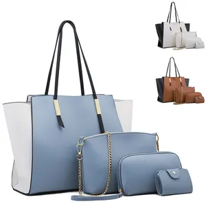 Sangle pour sac a personnaliser Сумка-тоут женские роскошные сумка из искусственной кожи модные сумки через плечо женские сумки 3 шт. в комплекте с сумочкой