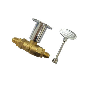 Kit de válvula de llave de gas recta LPG de 1/2 pulgadas para chimenea de pozo de fuego con llave de 3 pulgadas - Product Image 1