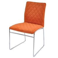 Nouvelles chaises de salle à manger au design européen moderne et simple, assise en PU, pieds en métal chromé, meubles pour la maison, appartement, restaurant, hôtel