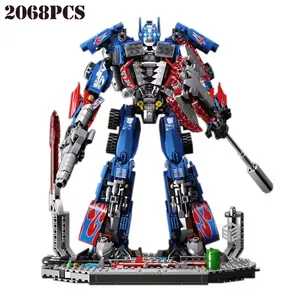 Creative Super Transformation Giant Robot Building Block Set 6006 2068PCS Model Movie Series Robot DIY Toy