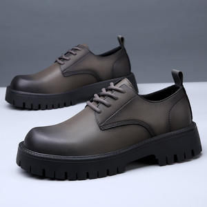 Nouvel arrivage de chaussures fantaisie en cuir PU pour hommes, pour le bureau de bal, chaussures habillées pour mariage d'automne, chaussures à plateforme pour hommes - Product Image 3