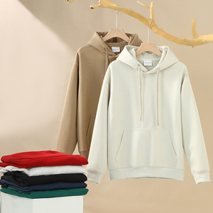 Sweat à capuche pour homme, coupe ample, avec poche, respirant, mélange de coton, automne-hiver, vêtements décontractés - Product Image 2